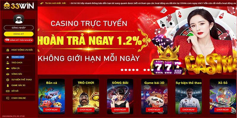 Đánh giá về chất lượng các game cá cược tại nhà cái 33WIN